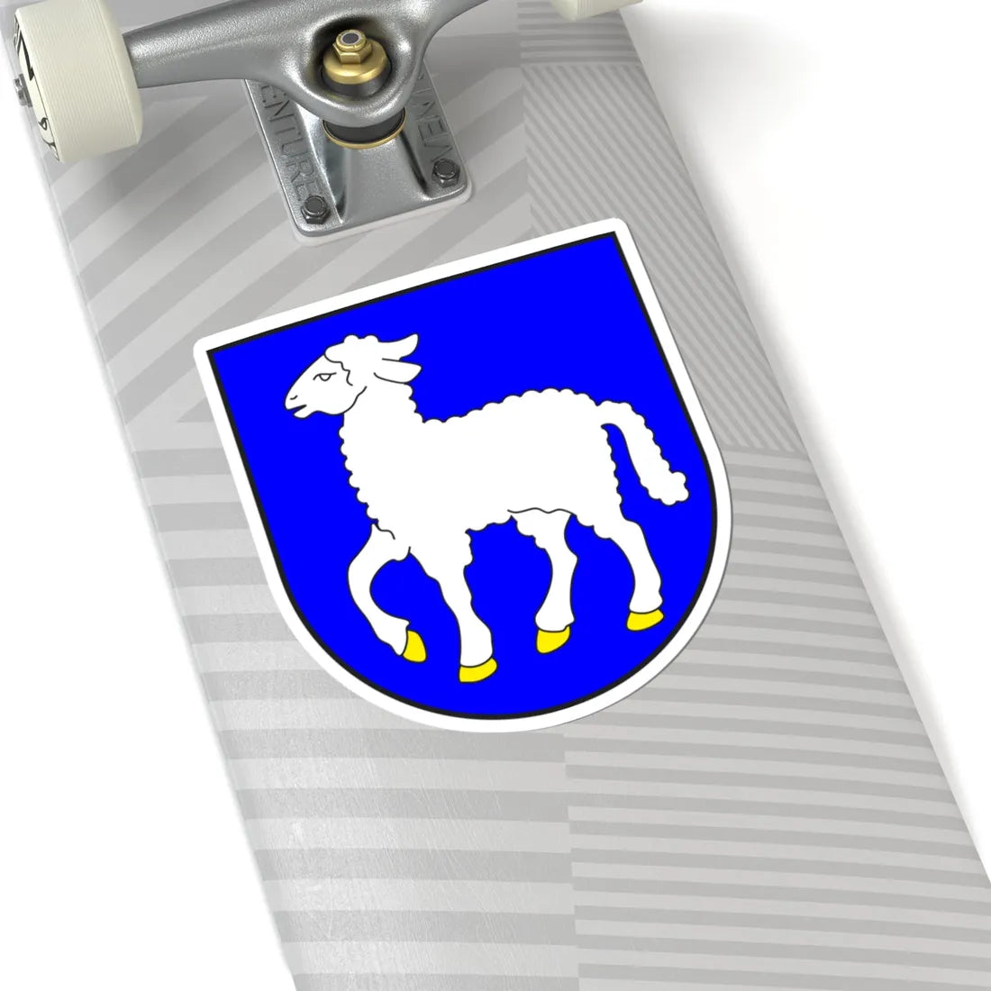 Conters i P wappen (Switzerland) (Coat of Arms) STICKER Vinyl Kiss-Cut Decal - The Sticker Space