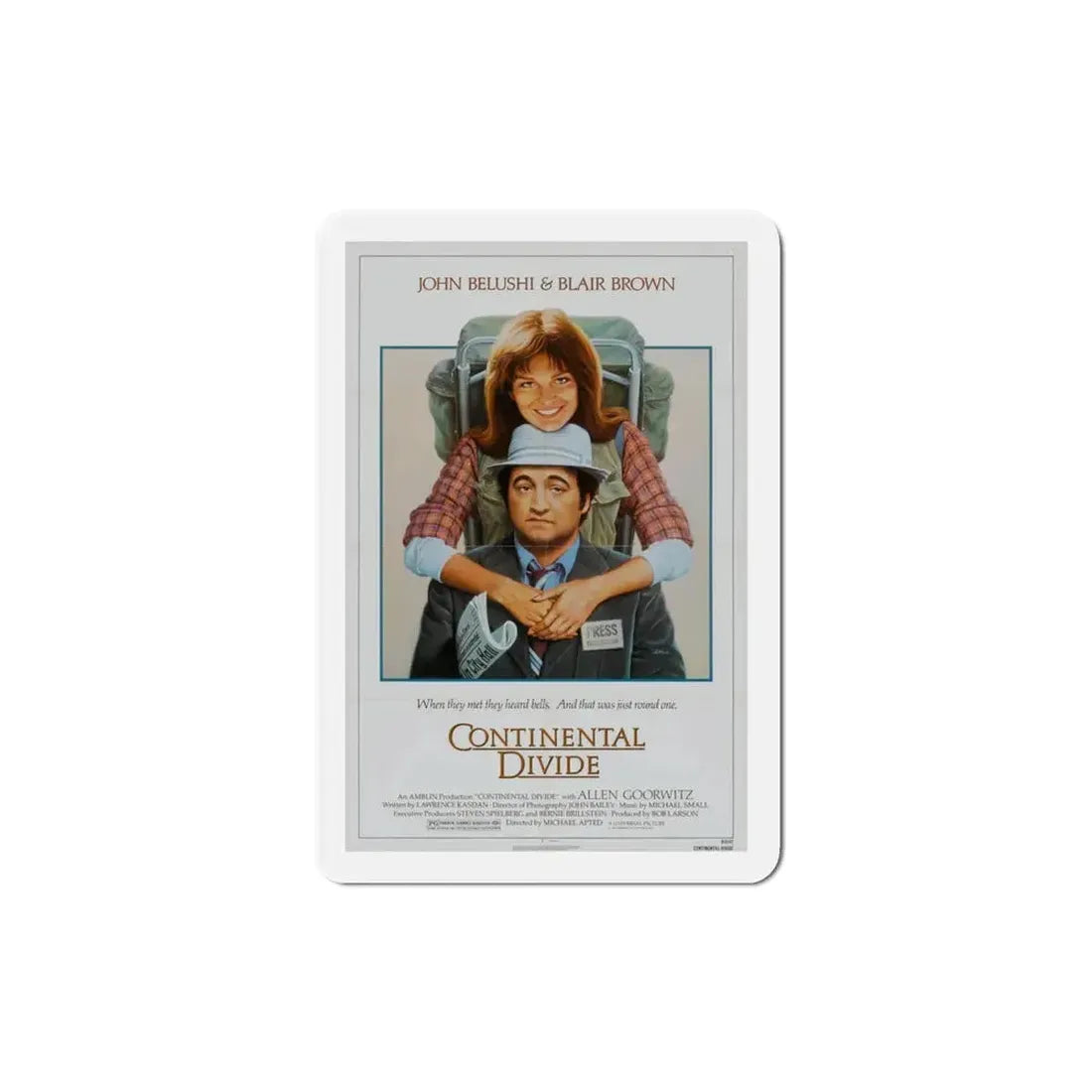 Continental Divide 1981 Movie Poster Refrigerator Magnet - The Sticker Space