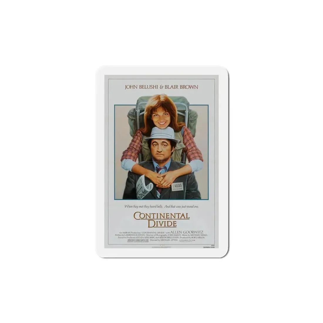 Continental Divide 1981 Movie Poster Refrigerator Magnet - The Sticker Space