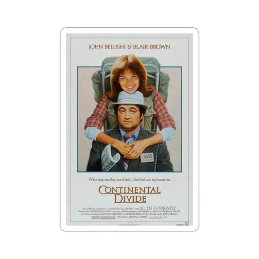 Continental Divide 1981 Movie Poster STICKER Vinyl Die-Cut Decal 2 Inch - The Sticker Space