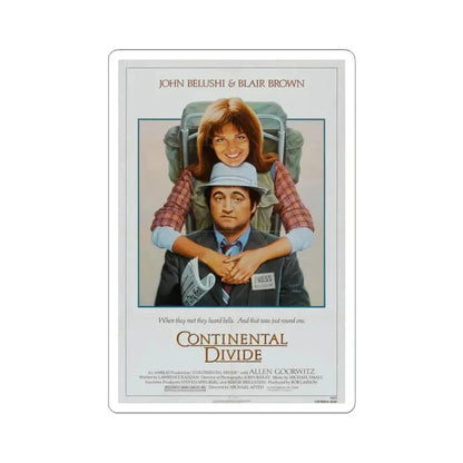 Continental Divide 1981 Movie Poster - STICKER Vinyl Kiss-Cut Decal 3 Inch White - The Sticker Space