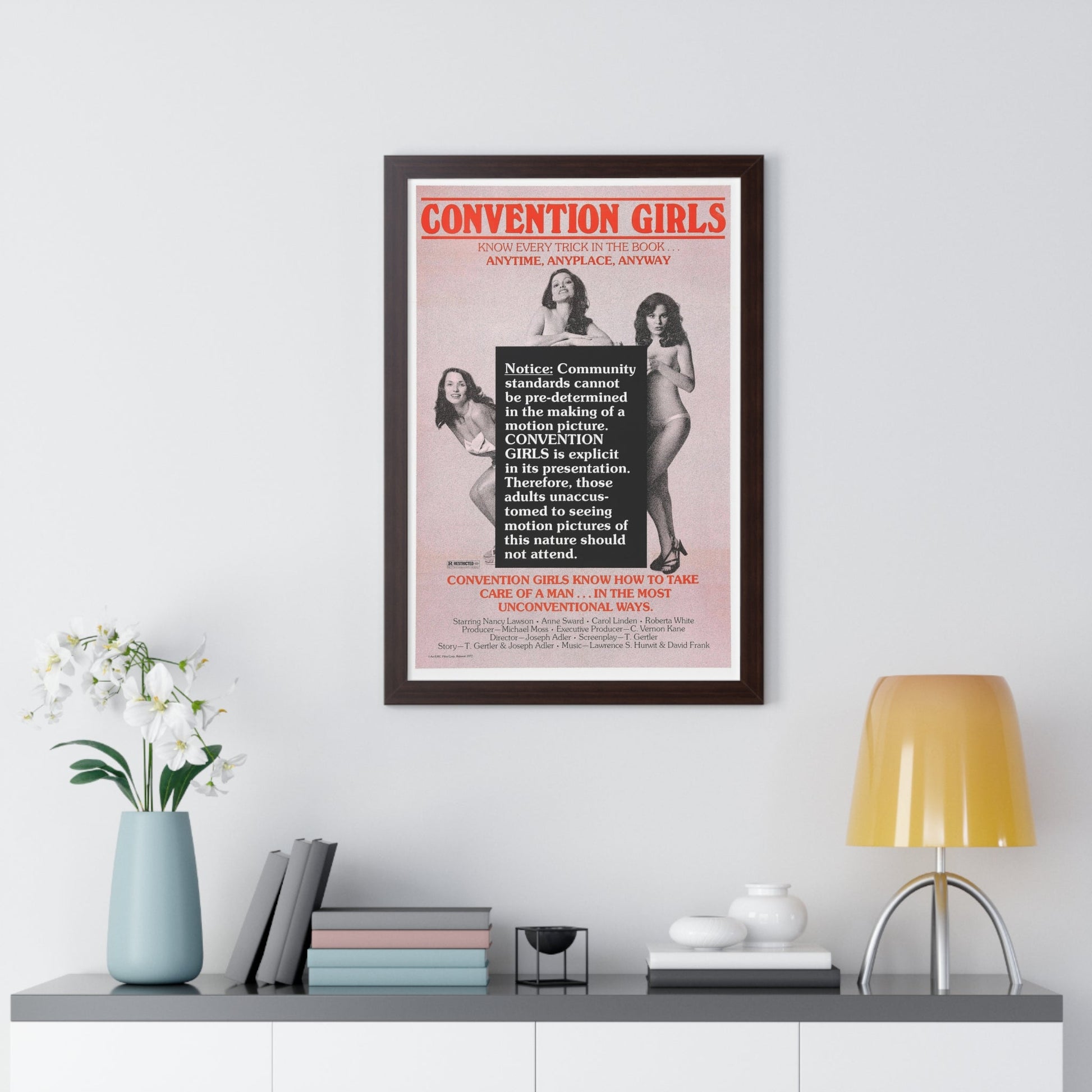 CONVENTION GIRLS 1978 - Framed Movie Poster-The Sticker Space