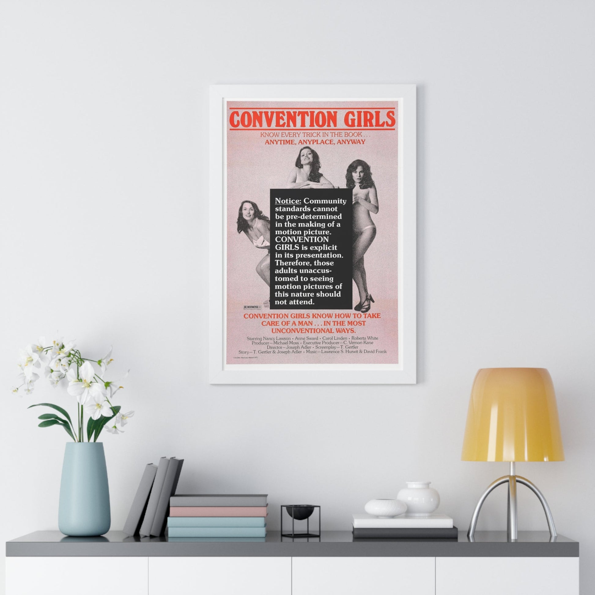 CONVENTION GIRLS 1978 - Framed Movie Poster-The Sticker Space