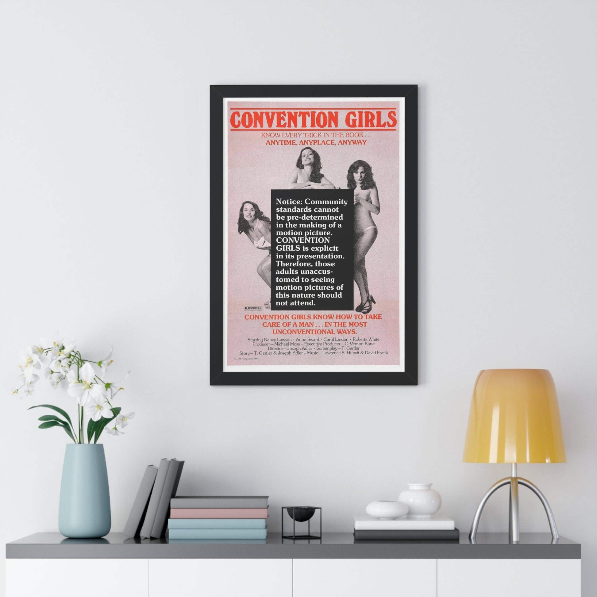 CONVENTION GIRLS 1978 - Framed Movie Poster-The Sticker Space