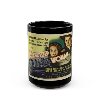 CONVICTED WOMAN 1940 Movie Poster - Black Coffee Mug-15oz-The Sticker Space