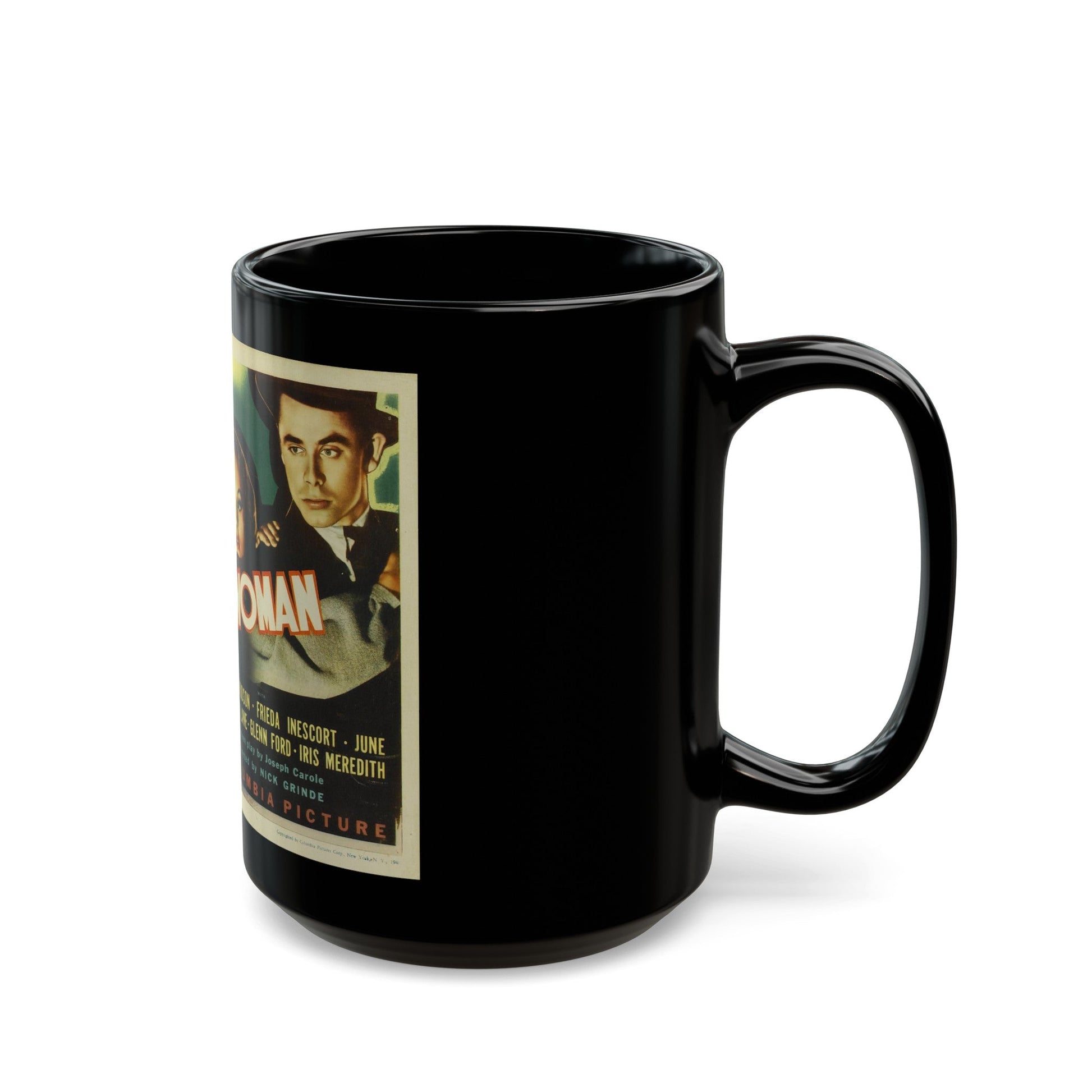 CONVICTED WOMAN 1940 Movie Poster - Black Coffee Mug-The Sticker Space