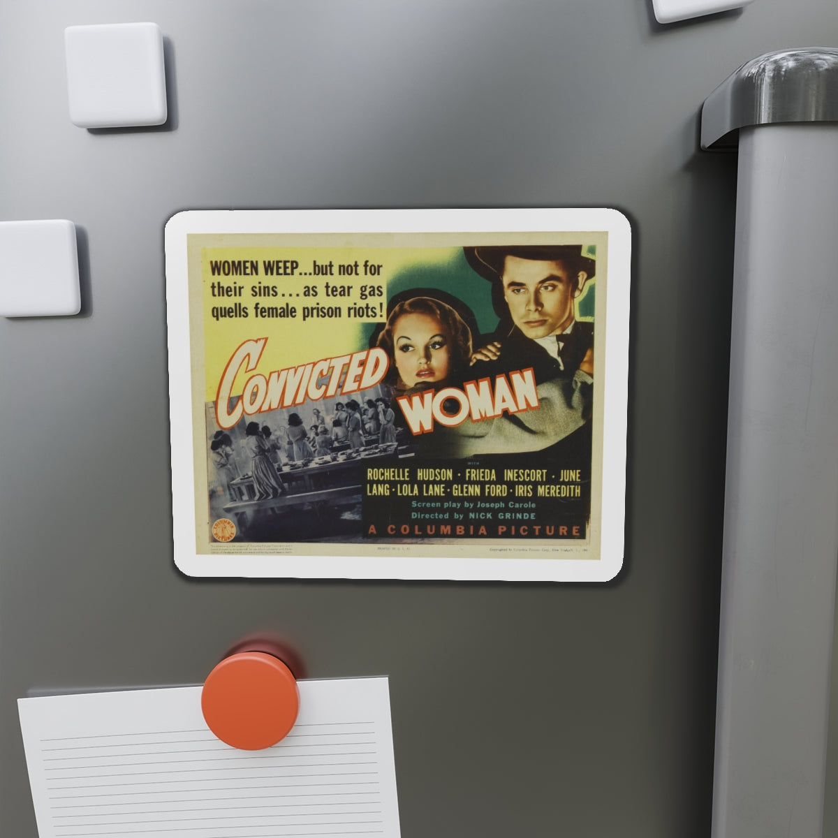 CONVICTED WOMAN 1940 Movie Poster - Die-Cut Magnet-The Sticker Space