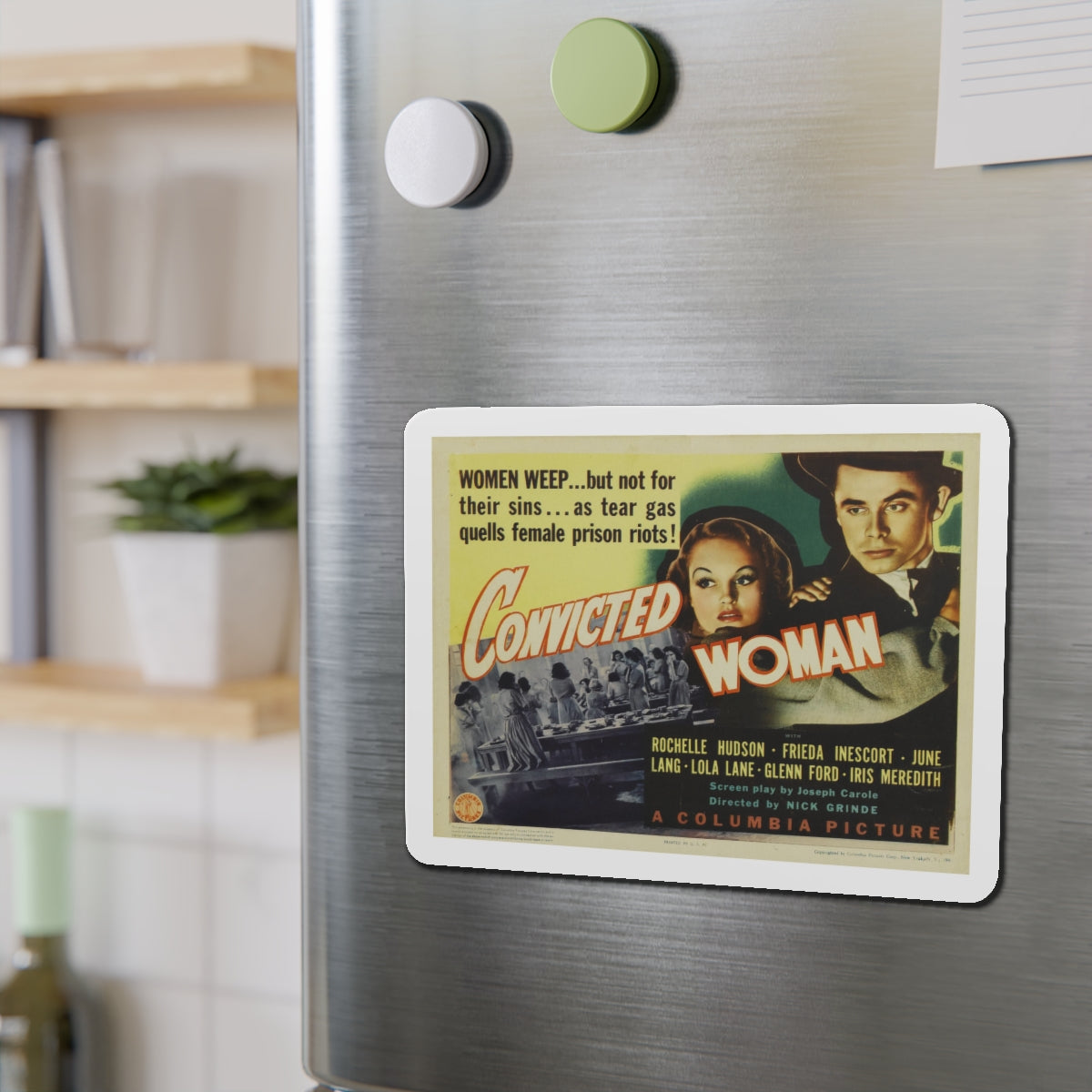 CONVICTED WOMAN 1940 Movie Poster - Die-Cut Magnet-The Sticker Space