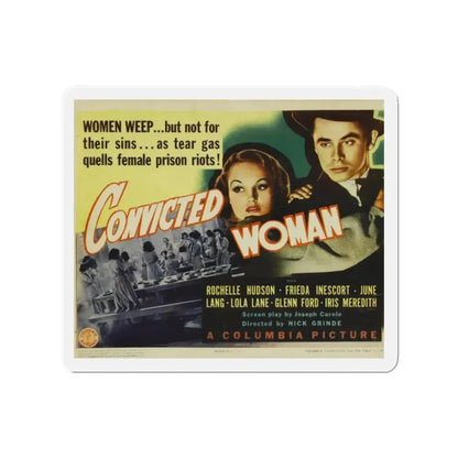 CONVICTED WOMAN 1940 Movie Poster - Refrigerator Magnet 2 Inch - The Sticker Space