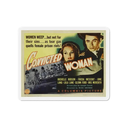 CONVICTED WOMAN 1940 Movie Poster - Refrigerator Magnet - The Sticker Space
