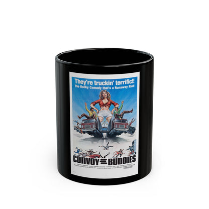 CONVOY BUDDIES 1975 Movie Poster - Black Coffee Mug-11oz-The Sticker Space