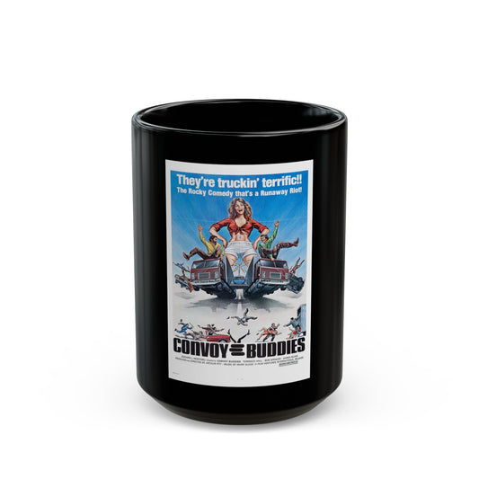 CONVOY BUDDIES 1975 Movie Poster - Black Coffee Mug-15oz-The Sticker Space