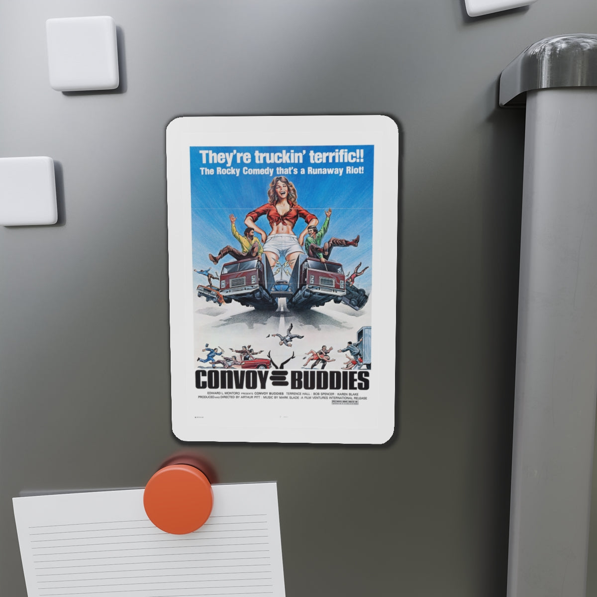 CONVOY BUDDIES 1975 Movie Poster - Die-Cut Magnet-The Sticker Space