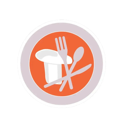 Cooking (Boy Scout Merit Badge) STICKER Vinyl Kiss-Cut Decal 2 Inch White - The Sticker Space