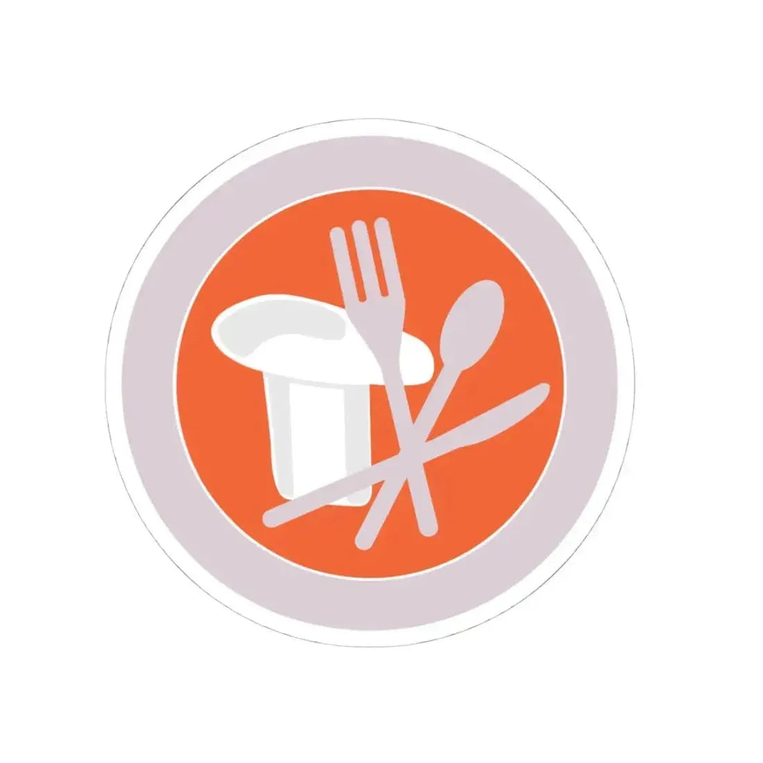 Cooking (Boy Scout Merit Badge) STICKER Vinyl Kiss-Cut Decal 4 Inch White - The Sticker Space