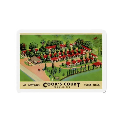 Cooks Court Trav-O-Tel (Greeting Postcards) Refrigerator Magnet - The Sticker Space