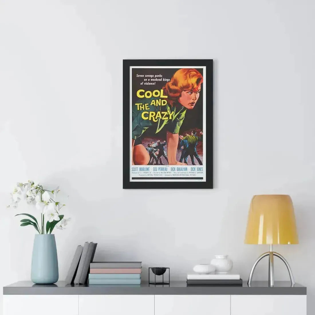 COOL AND THE CRAZY 1958 - Framed Movie Poster - The Sticker Space