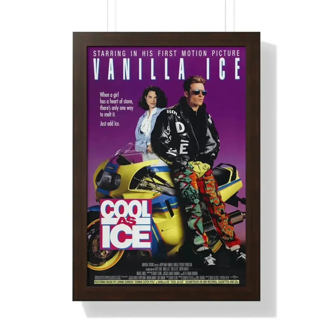 COOL AS ICE 1991 - Framed Movie Poster - The Sticker Space
