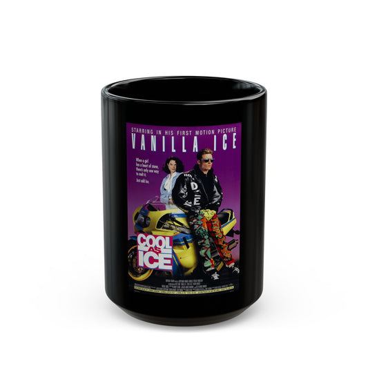 COOL AS ICE 1991 Movie Poster - Black Coffee Mug-15oz-The Sticker Space