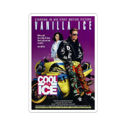 Cool As Ice 1991 Movie Poster - STICKER Vinyl Kiss-Cut Decal 2 Inch White - The Sticker Space