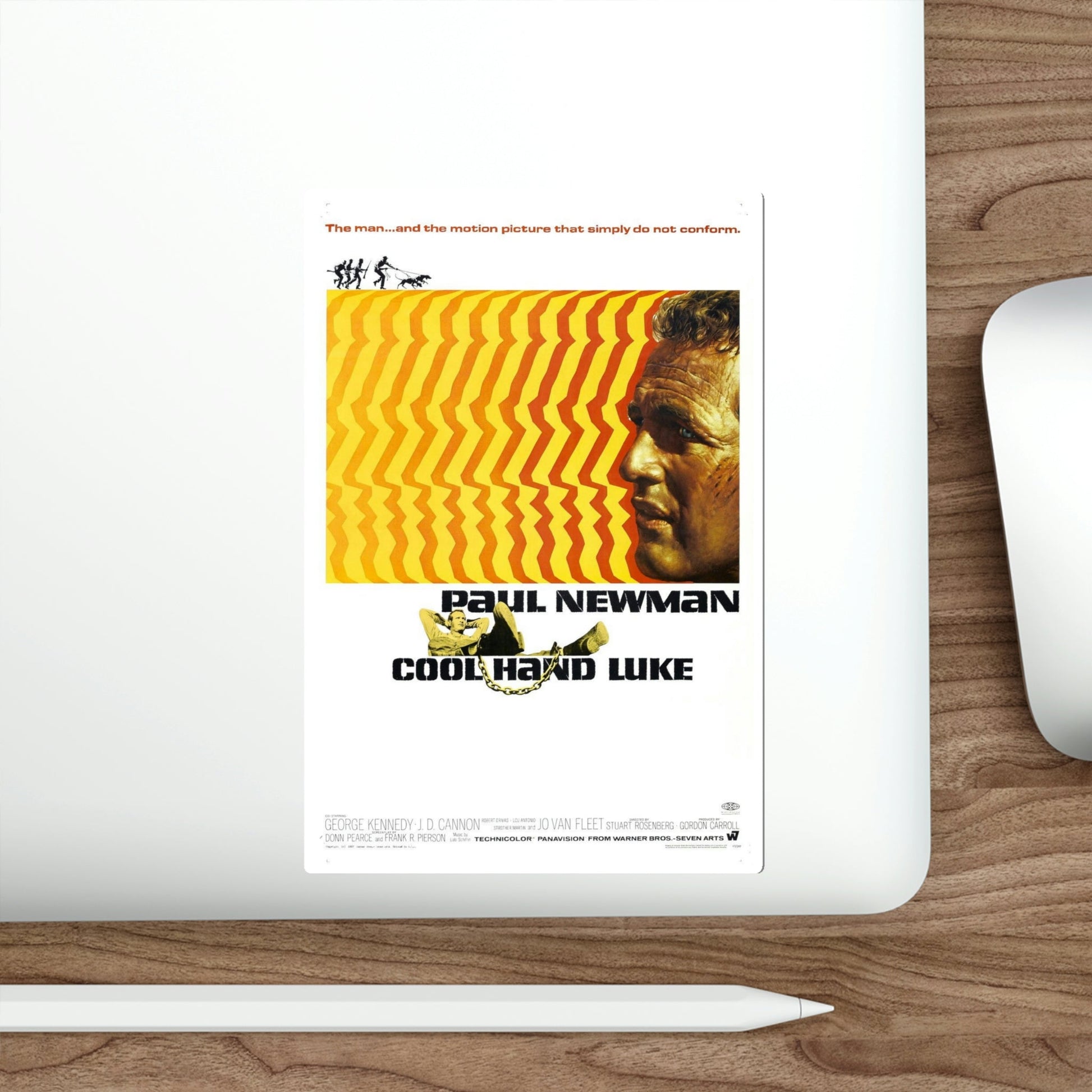 Cool Hand Luke 1967 Movie Poster STICKER Vinyl Die-Cut Decal-The Sticker Space