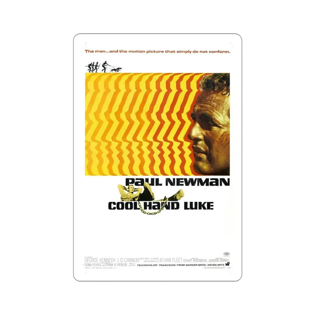 Cool Hand Luke 1967 Movie Poster STICKER Vinyl Die-Cut Decal - The Sticker Space