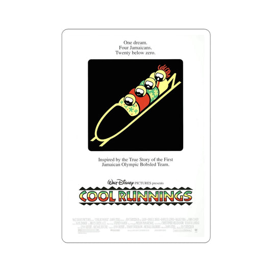 Cool Runnings 1993 Movie Poster STICKER Vinyl Die-Cut Decal-6 Inch-The Sticker Space