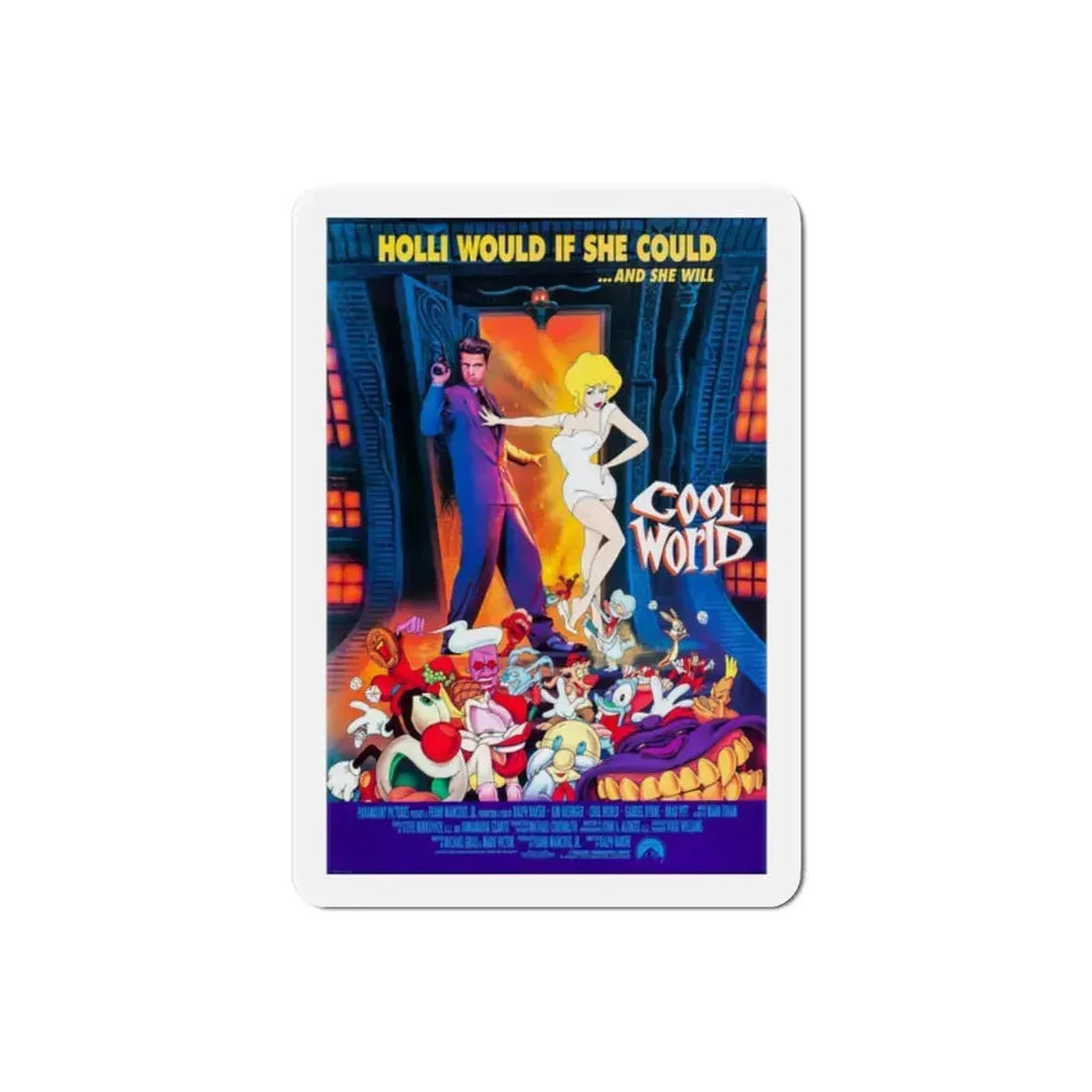 Cool World 1992 2 Movie Poster Refrigerator Magnet 2 Inch - The Sticker Space