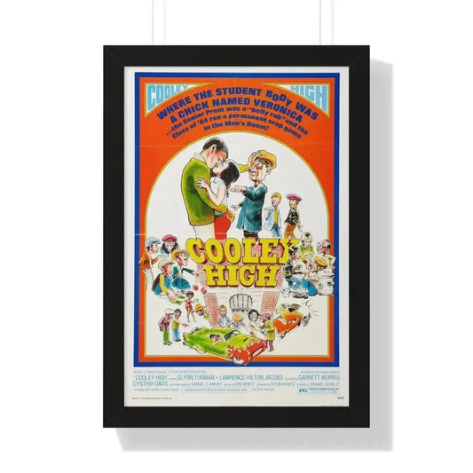 COOLEY HIGH (2) 1975 - Framed Movie Poster 16″ x 24″ Black - The Sticker Space