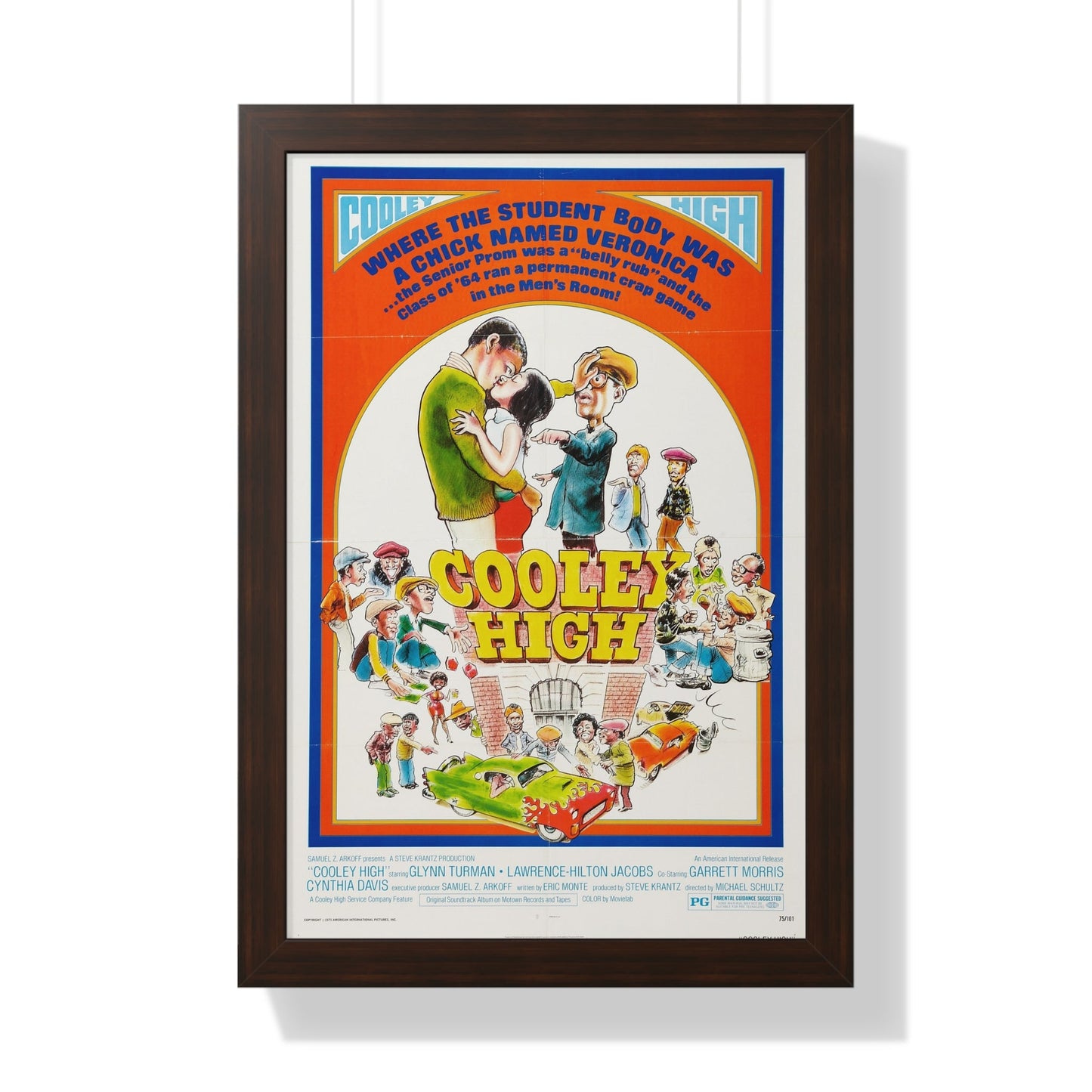 COOLEY HIGH (2) 1975 - Framed Movie Poster-16″ x 24″-The Sticker Space