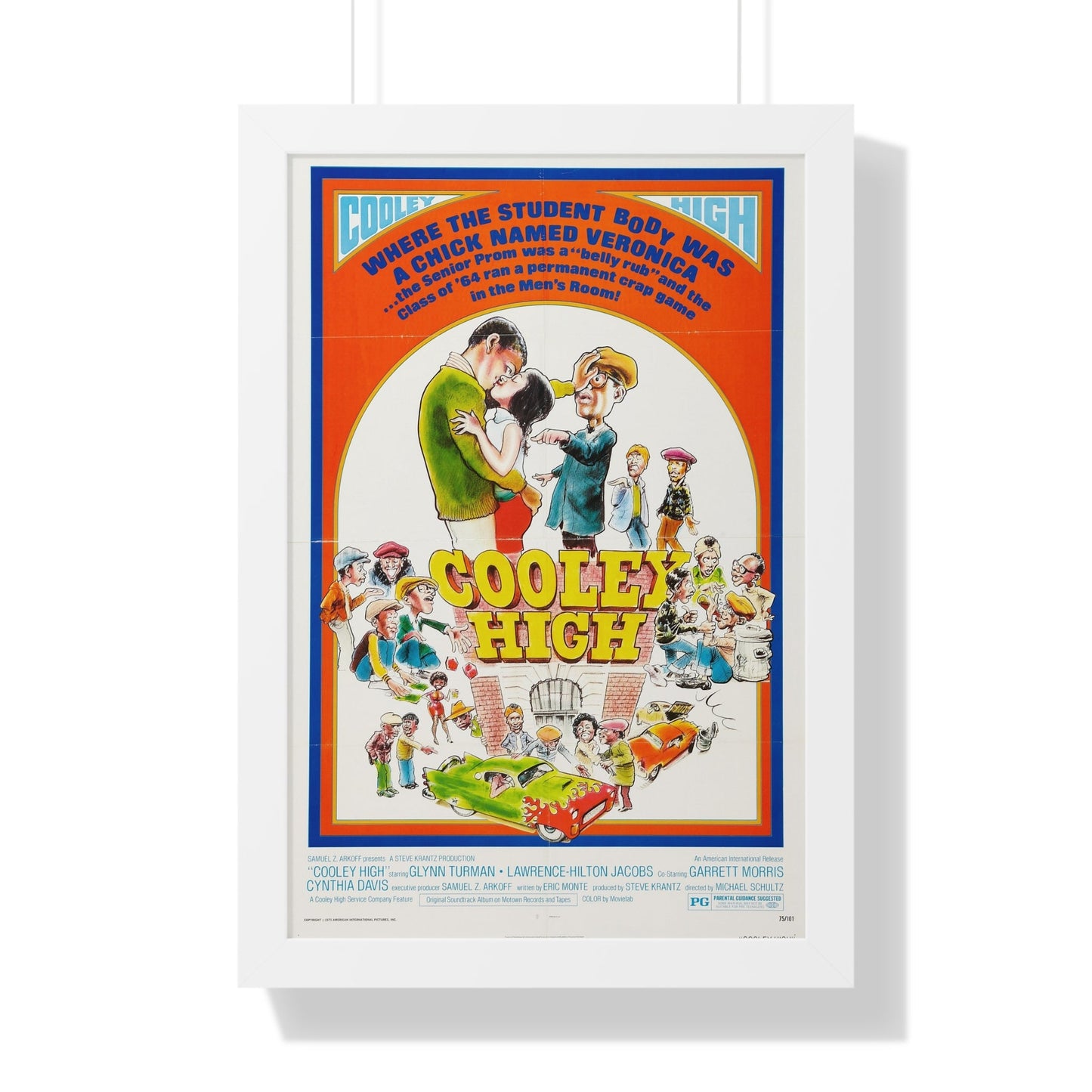 COOLEY HIGH (2) 1975 - Framed Movie Poster-16″ x 24″-The Sticker Space