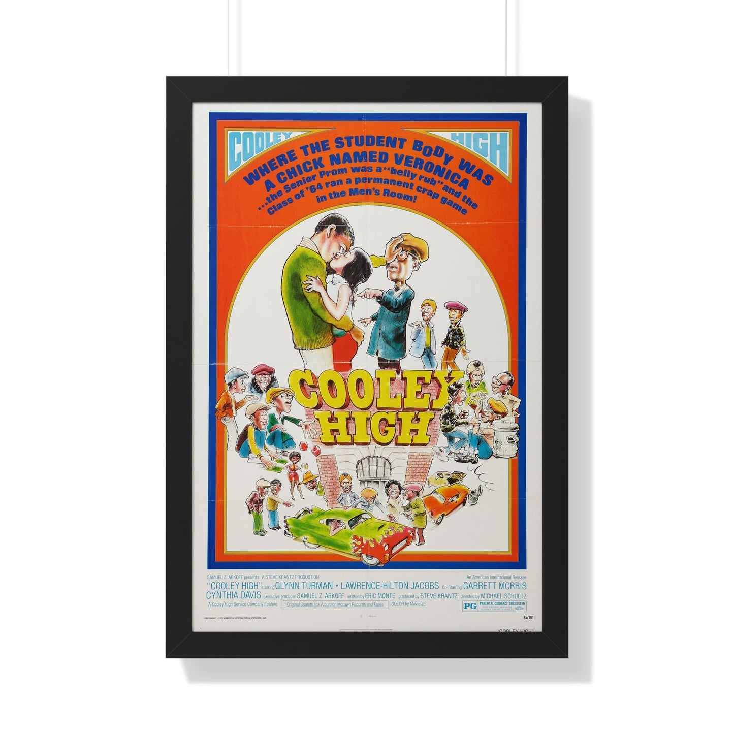 COOLEY HIGH (2) 1975 - Framed Movie Poster-20" x 30"-The Sticker Space