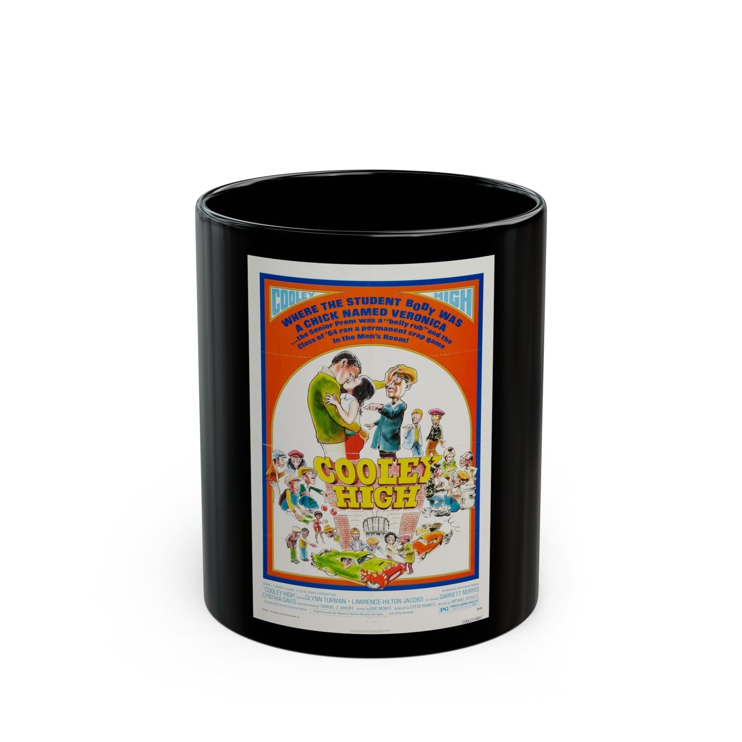 COOLEY HIGH (2) 1975 Movie Poster - Black Coffee Mug-11oz-The Sticker Space