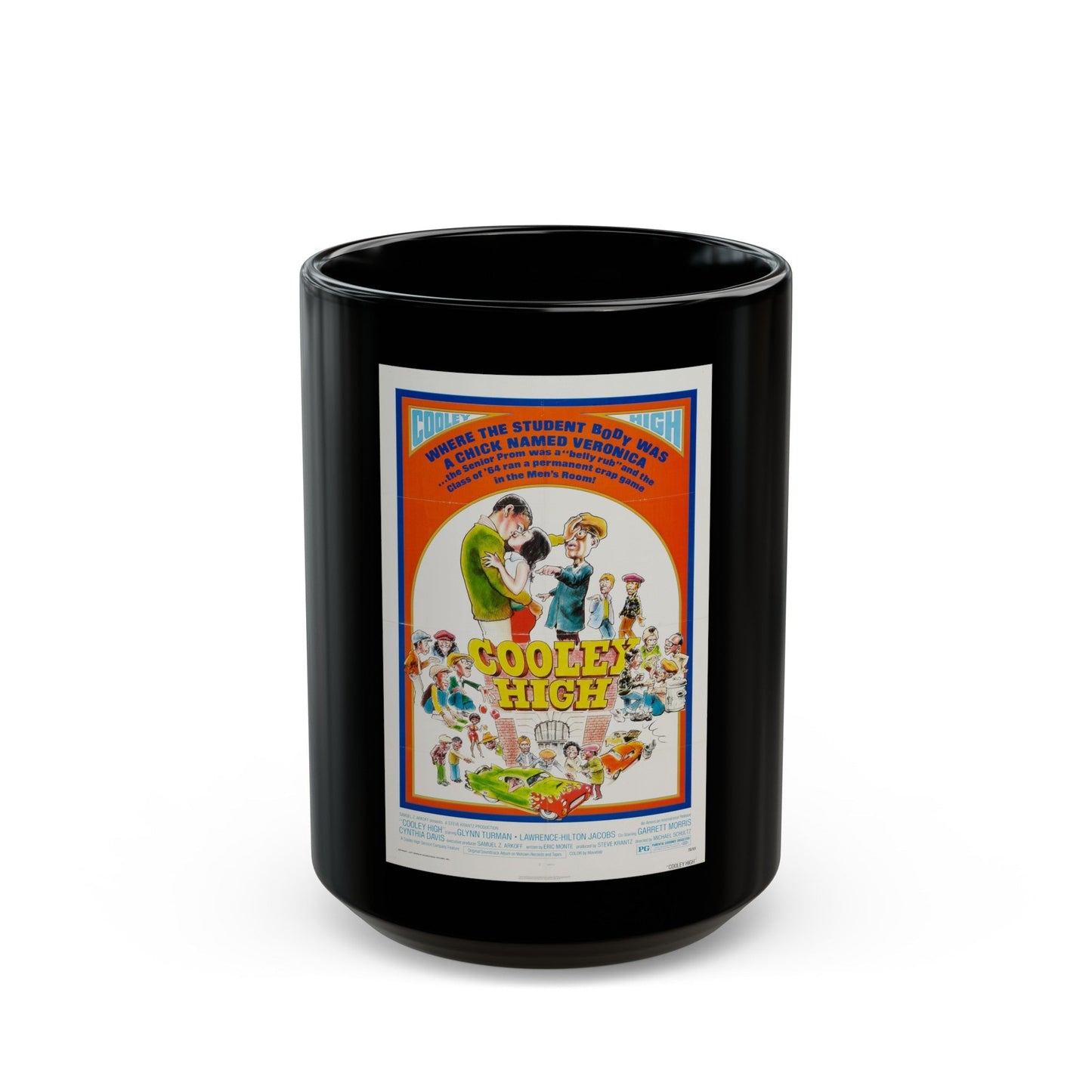 COOLEY HIGH (2) 1975 Movie Poster - Black Coffee Mug-15oz-The Sticker Space