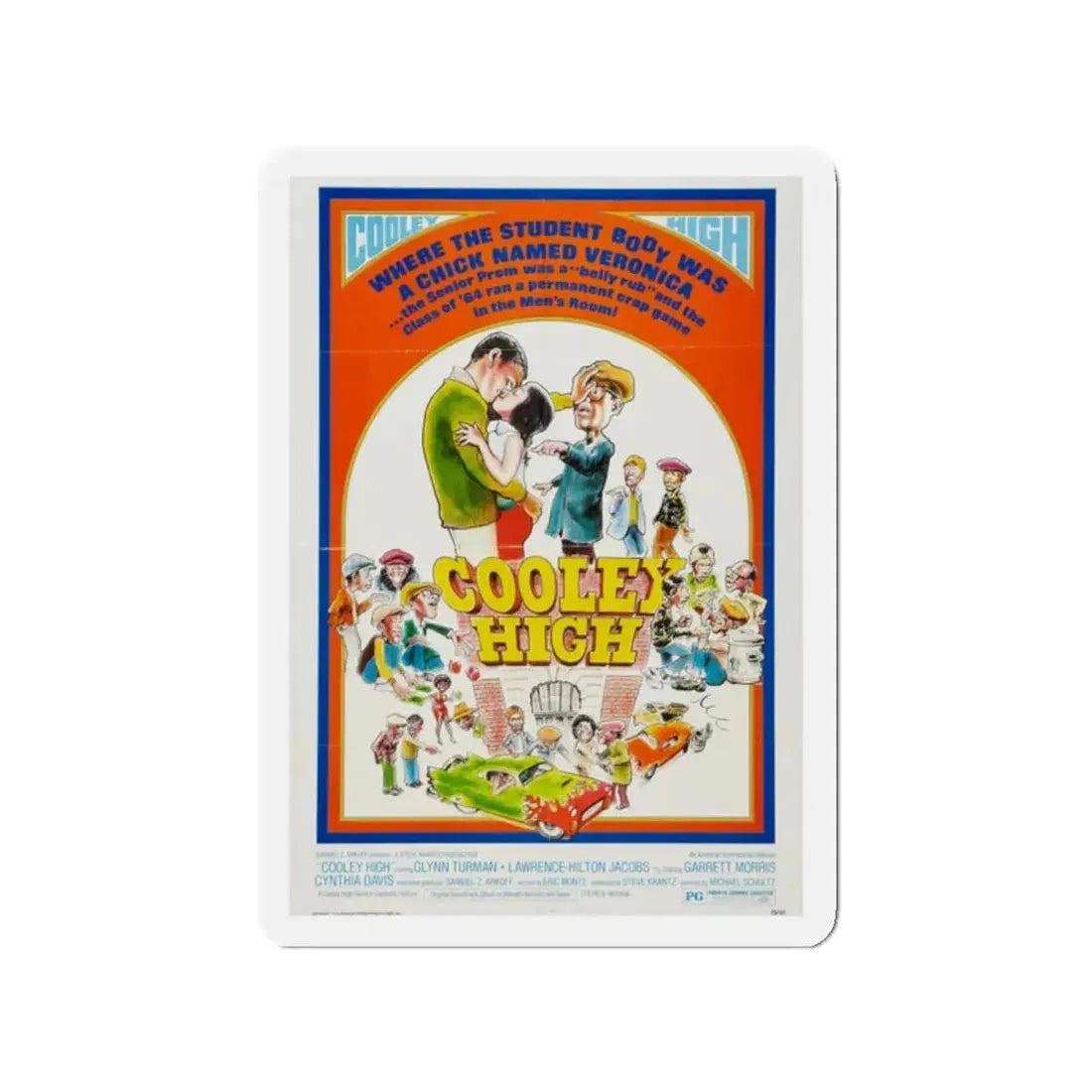COOLEY HIGH (2) 1975 Movie Poster - Refrigerator Magnet 2 Inch - The Sticker Space