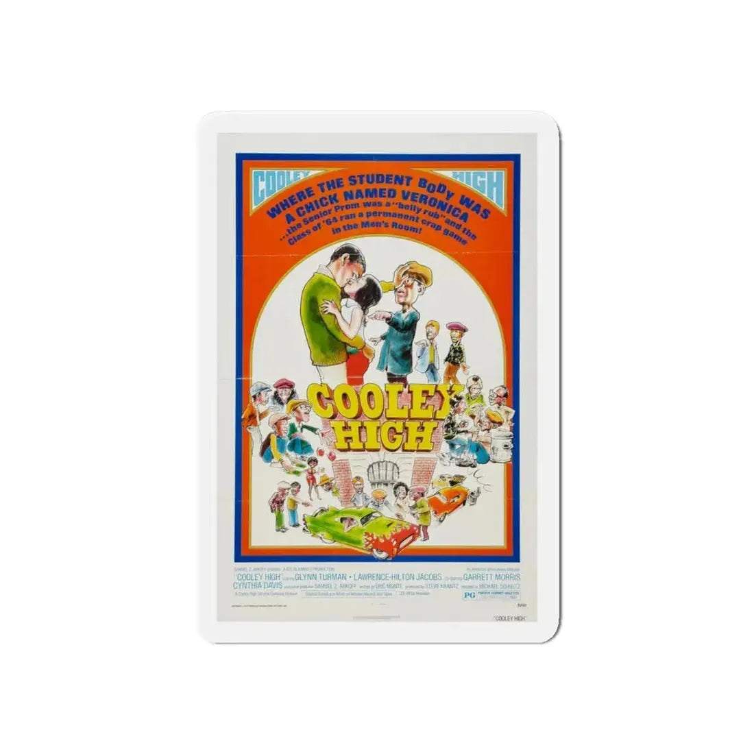 COOLEY HIGH (2) 1975 Movie Poster - Refrigerator Magnet 6 Inch - The Sticker Space