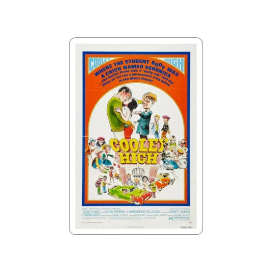 COOLEY HIGH (2) 1975 Movie Poster STICKER Vinyl Die-Cut Decal 2 Inch - The Sticker Space