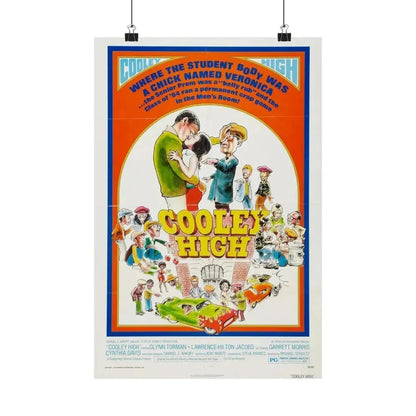 COOLEY HIGH (2) 1975 - Paper Movie Poster 12″ x 18″ Matte - The Sticker Space