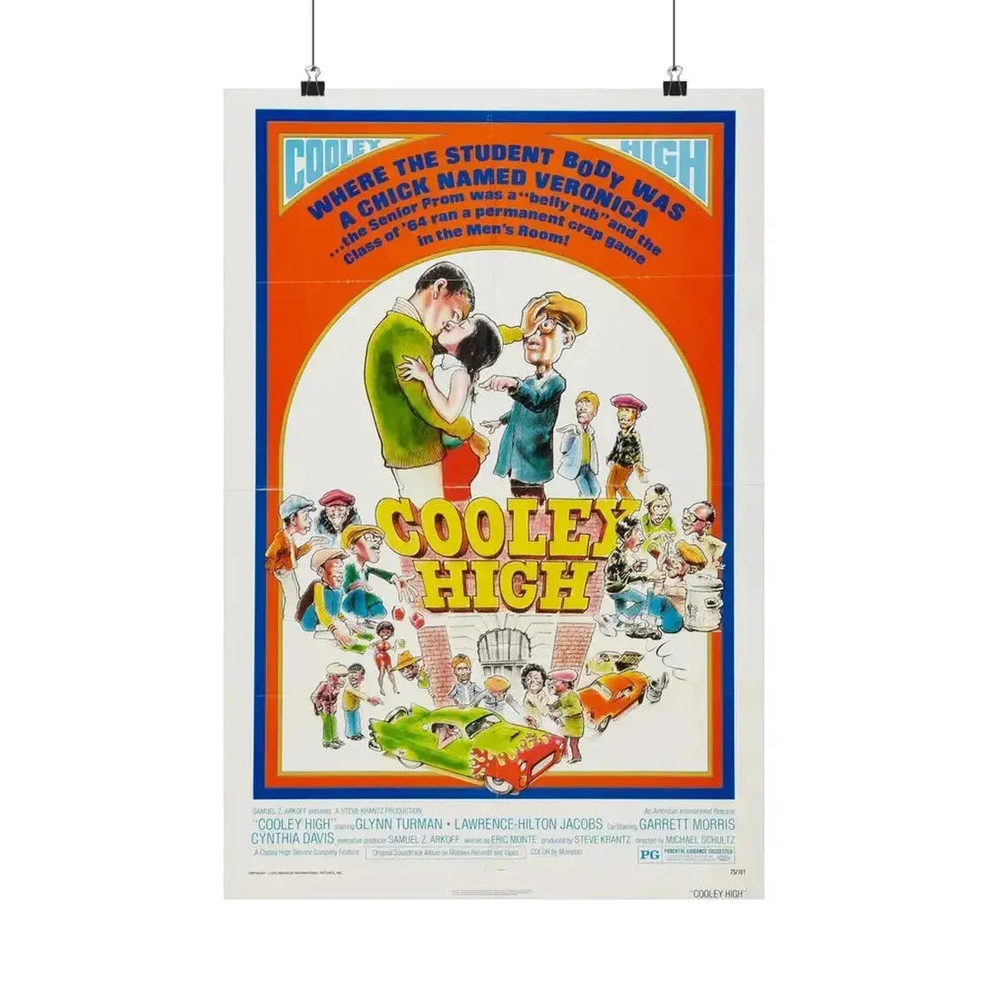 COOLEY HIGH (2) 1975 - Paper Movie Poster 16″ x 24″ Matte - The Sticker Space