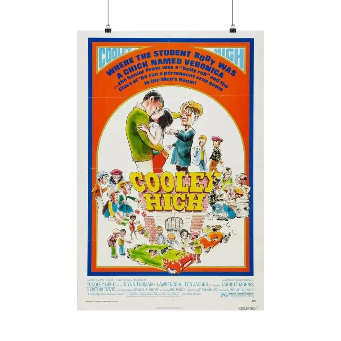 COOLEY HIGH (2) 1975 - Paper Movie Poster - The Sticker Space