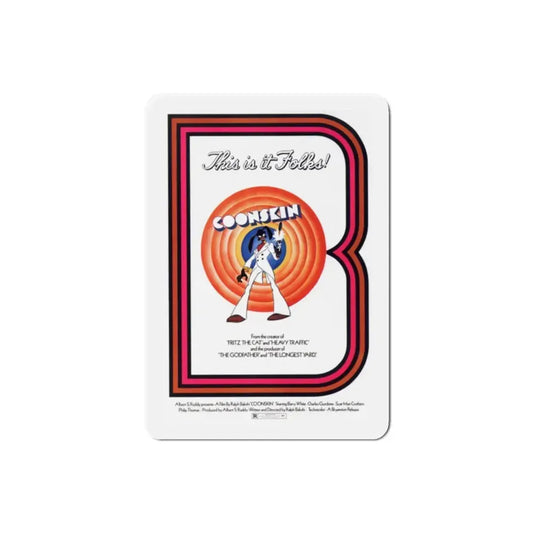 Coonskin 1975 Movie Poster Refrigerator Magnet 2 Inch - The Sticker Space