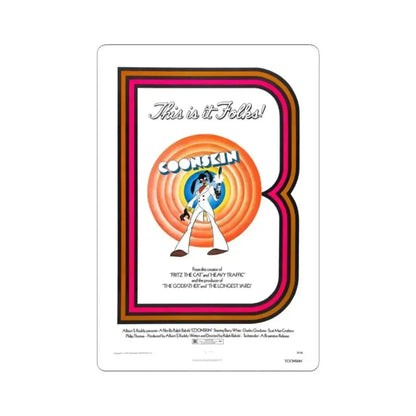 COONSKIN 1975 Movie Poster - STICKER Vinyl Kiss-Cut Decal 2 Inch White - The Sticker Space