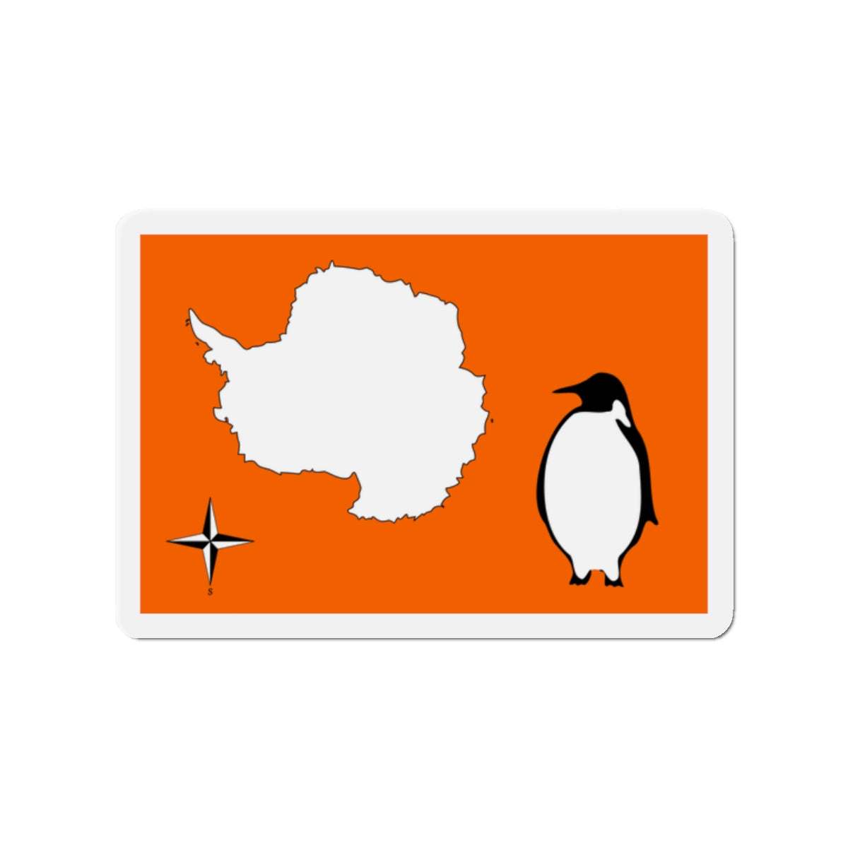 Cooper & Tucker’s Antarctica Flag Proposal - Die-Cut Magnet-2" x 2"-The Sticker Space