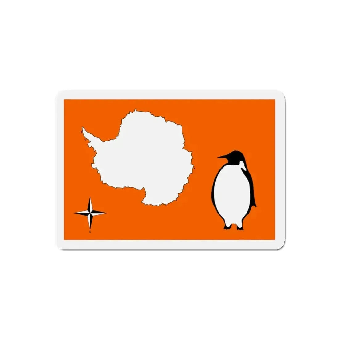 Cooper & Tucker’s Antarctica Flag Proposal - Refrigerator Magnet 4 Inch - The Sticker Space