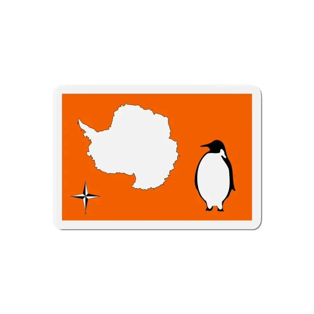 Cooper & Tucker’s Antarctica Flag Proposal - Refrigerator Magnet 6 Inch - The Sticker Space