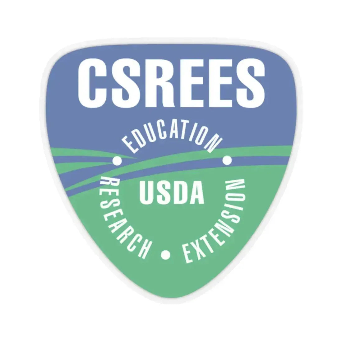 Cooperative State Research Education and Extension Service - STICKER Vinyl Kiss-Cut Decal 2 Inch Transparent - The Sticker Space