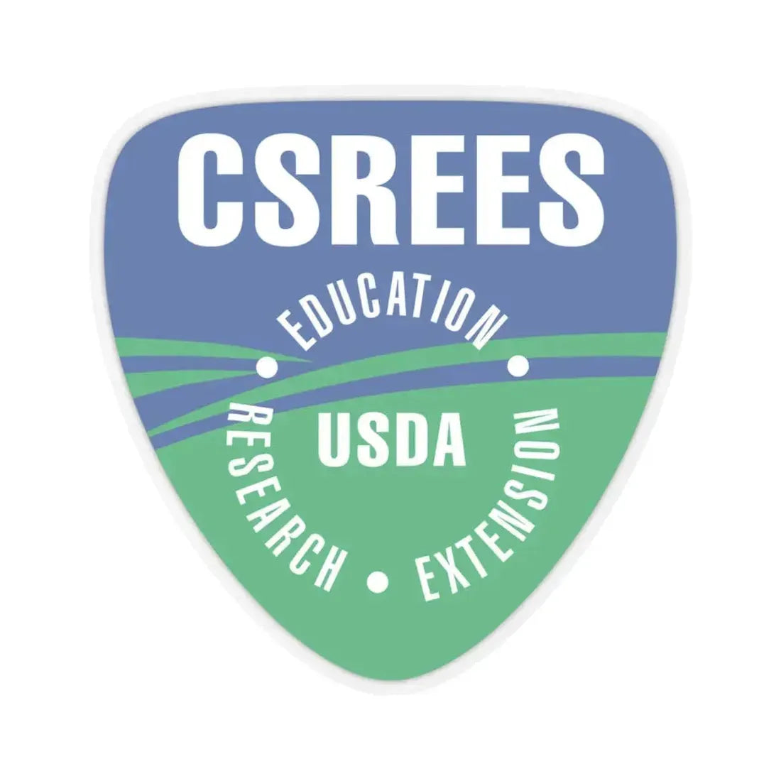 Cooperative State Research Education and Extension Service - STICKER Vinyl Kiss-Cut Decal 4 Inch Transparent - The Sticker Space