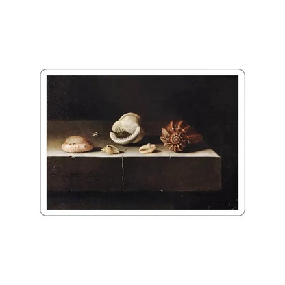 COORTE, Adriaen - Five Shells on a Slab of Stone (Artwork) STICKER Vinyl Die-Cut Decal - The Sticker Space