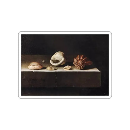 COORTE, Adriaen - Five Shells on a Slab of Stone (Artwork) STICKER Vinyl Die-Cut Decal - The Sticker Space