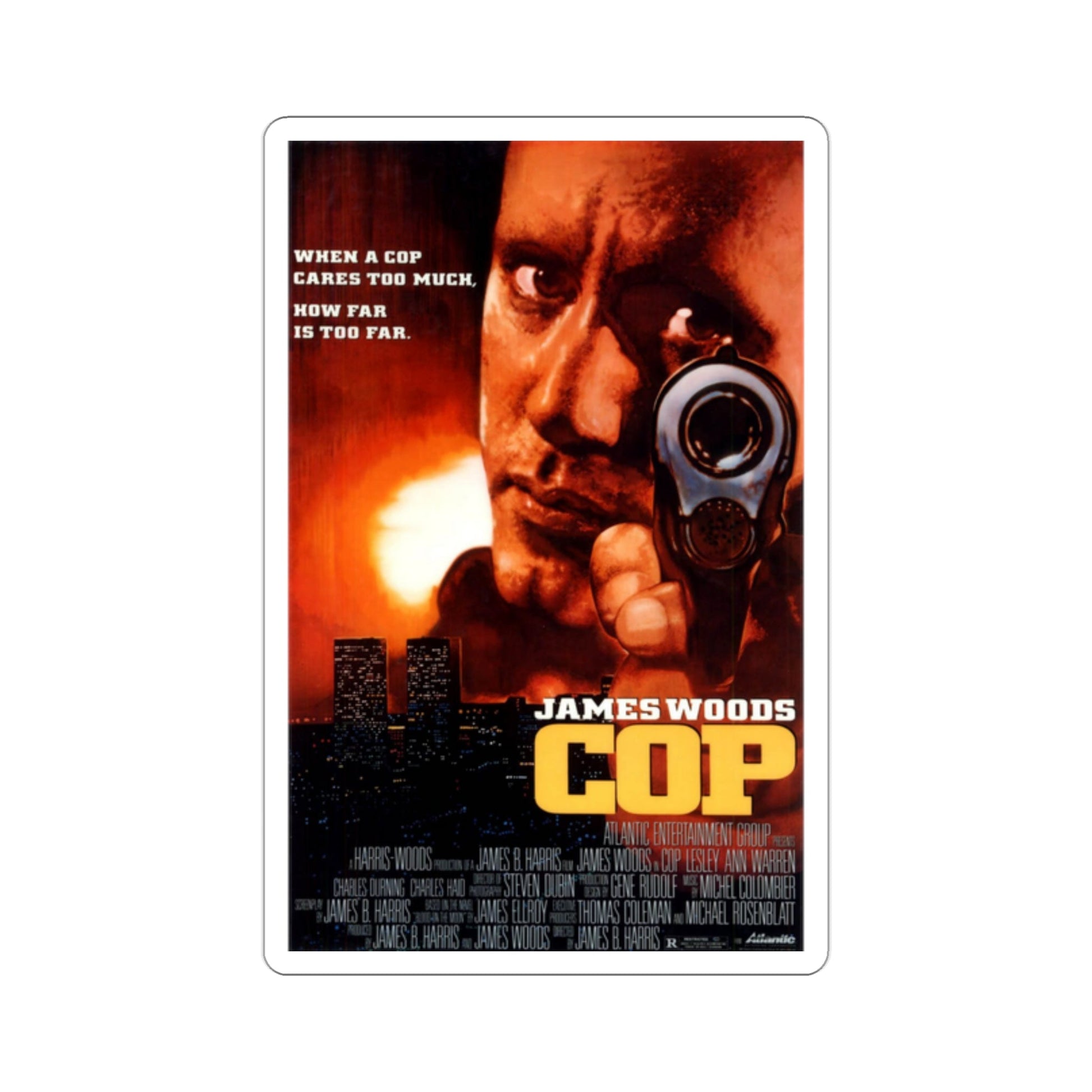 Cop 1988 Movie Poster STICKER Vinyl Die-Cut Decal-2 Inch-The Sticker Space